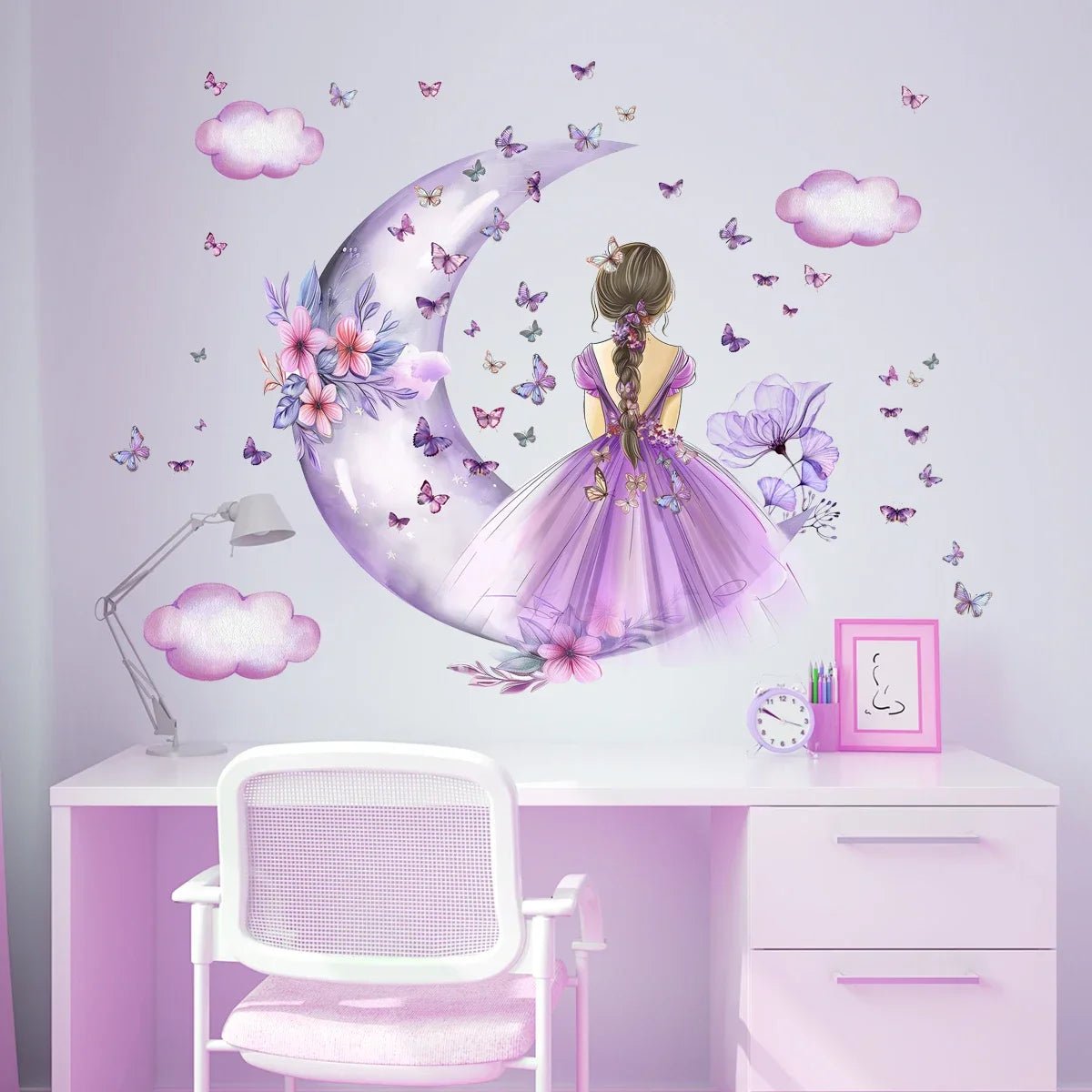 PrincesseSticker™ - Lune Mauve - Boutique ti - Kidou