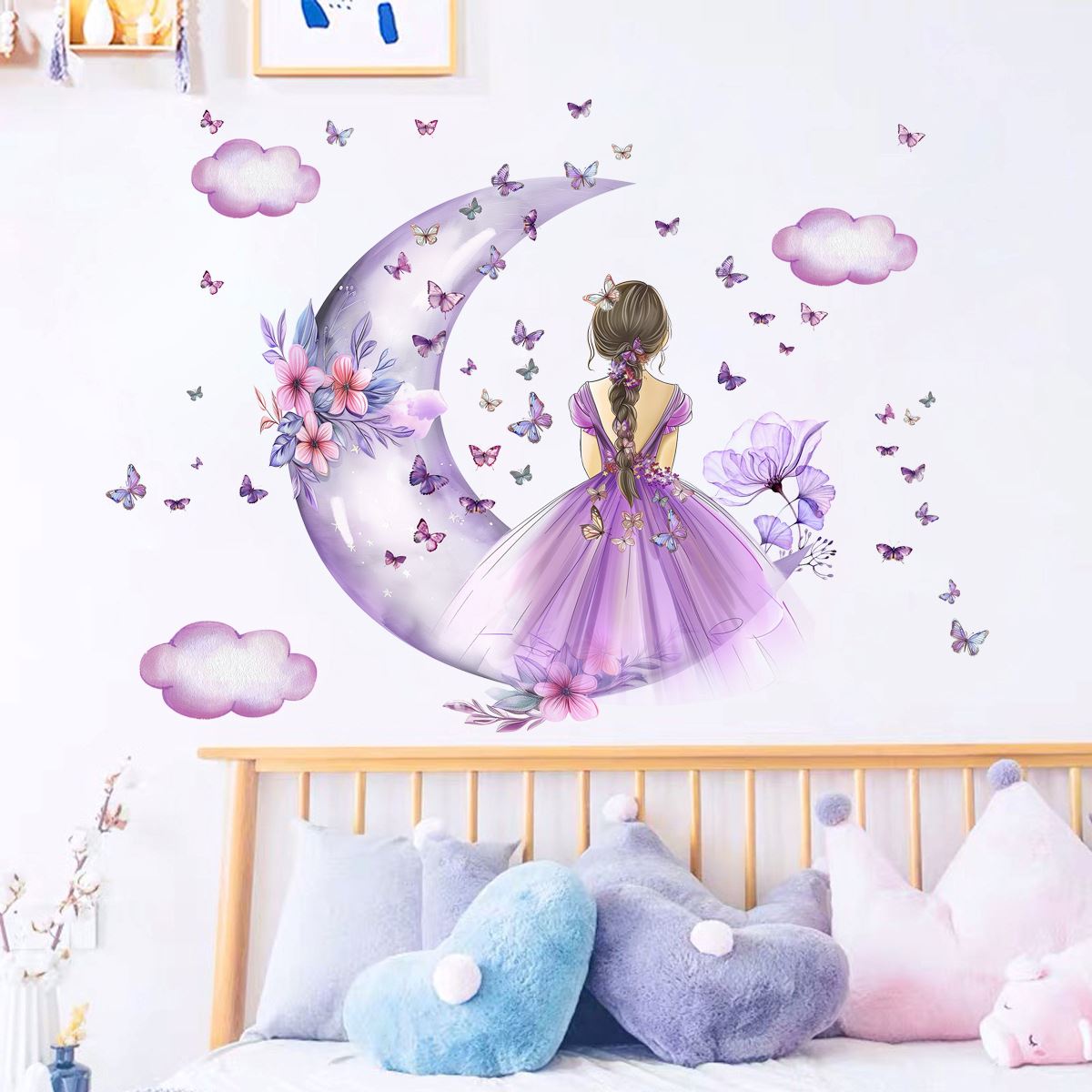 PrincesseSticker™ - Lune Mauve - Boutique ti - Kidou