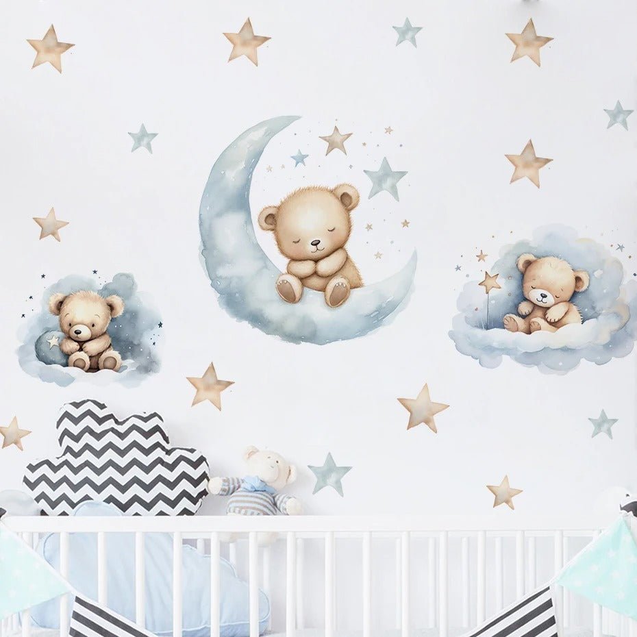 Stickers pour mur - Oursons mignons - Boutique ti - Kidou